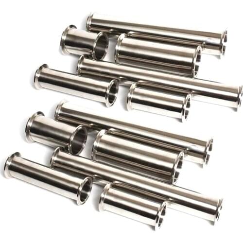 SS304 food grade stainless steel straight pipe quick connection straight pipe 1.5"OD38mm 2"OD50.8mm