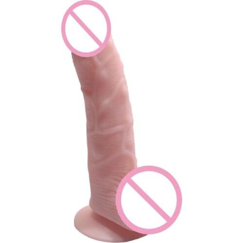 Realistic Foreskin Big Dildo Penis Dick Cock with Suction Cup Dildos for Women Sex Toys for Woman Adults Falos Faloimitator Shop