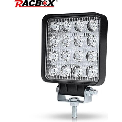 Super Slim 4 inch 48W LED Work Light Floodlight Spotlight LED Offroad Lamp Worklight for Lada Off road ATV Motorcycle Car Truck