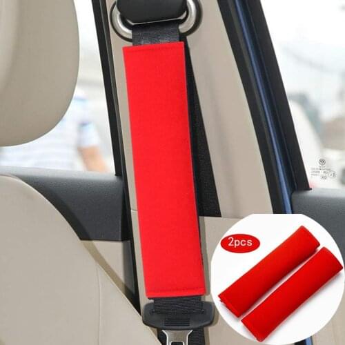 2pcs Universal Car cotton Seat belt shoulder guard Protector Safety Belt Cover for Adults Kids Pads Seat Shoulder Strap Cushion