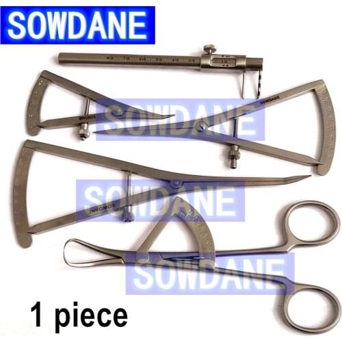 Dental Implant Castroviejo Bone Caliper Dental Crown Gauge Calipers Dentist Medical Ruler Dental Surgical Wax Bone Thickness