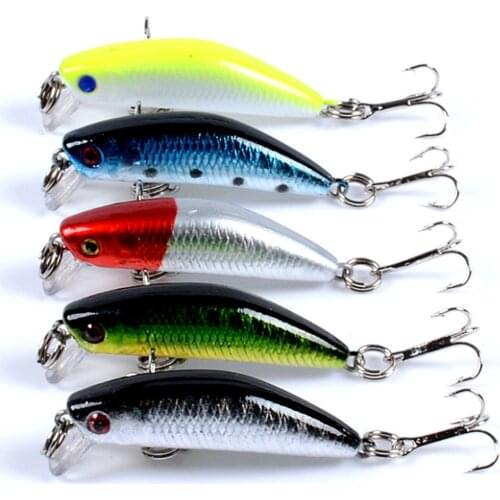 1Pcs Minnow Fishing Lures 2.8g 4.5cm Mini Dive Wobblers Artificial Hard Bait For Trolling Perch Pike Bass Fishing Tackle