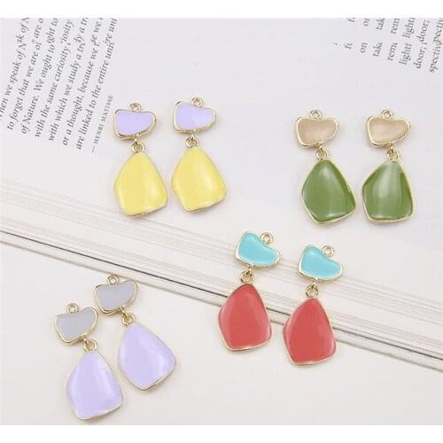 10pcs hot-sales Vintage Statement Earrings For Women Alloy Glitter After Stud Earrings Diy Jewelry Accessories Wholesale