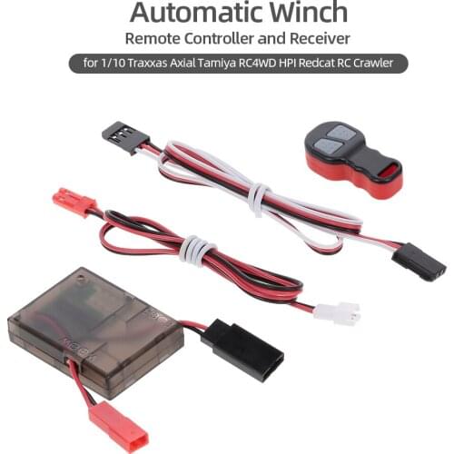 11.1V Wireless Winch Remote Controller with Receiver Control 50m for 1/10 Traxxas Axial Tamiya RC4WD HPI Redcat RC Crawler Car