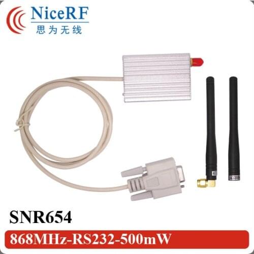 2pcs/pack SNR654 868MHz RS232 Interface 27dBm Medium Power Wireless Transceiver Module
