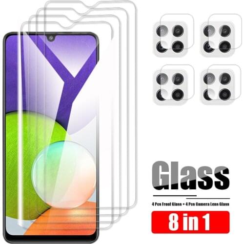 A 22 Tempered Glass For Samsung Galaxy A22 4G Protective Glass Screen Protector On For Samsung A22 5G Clear Camera Lens Film