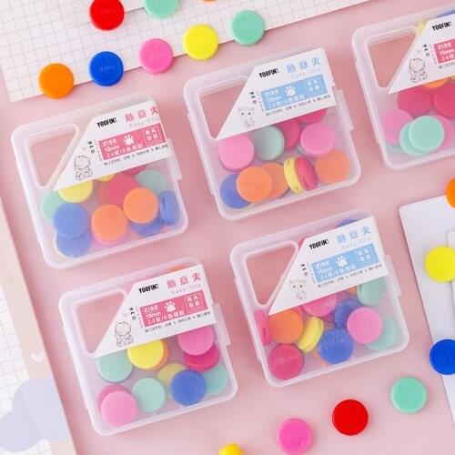 24rainbow Random Clip Ticket Clip Binding Loose-leaf Paper Paper Clip Classification Clip Stationery Cute Little Fresh Book Clip