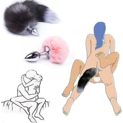 Metal Feather Anal Toys Fox Tail Anal Plug Erotic Anus Toy Butt Plug Sex Toys For Women And Men Sexy Butt Plug Sex Shop