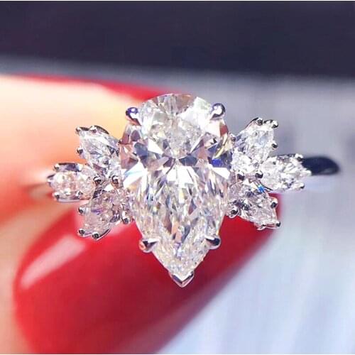 CAOSHI Shining Crystal Finger-ring for Women Aristocratic Party Jewelry Gorgeous Wedding Accessories Luxury Gift Wholesale Items