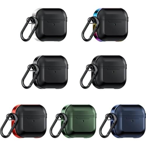 For Apple Airpod Pro Military-Grade Machined Aluminum Bumper Cases Wireless Bluetooth Headset Charging Full Protect Ring Cover