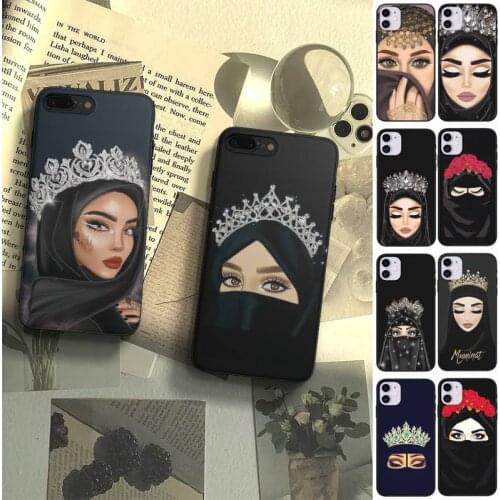 Muslim Islamic Girl Face Tempered Glass Phone Case Fundas Shell Cover For Samsung S10 S20 Fe Lite S21 S30 ULTRA Plus 5G