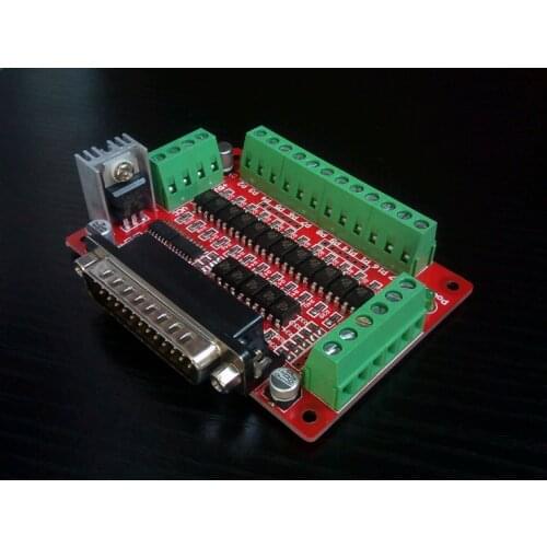 CNC interface board parallel port DB25 photoelectric isolation optocoupler EL817 for KCAM4, EMC2 / linuxcnc