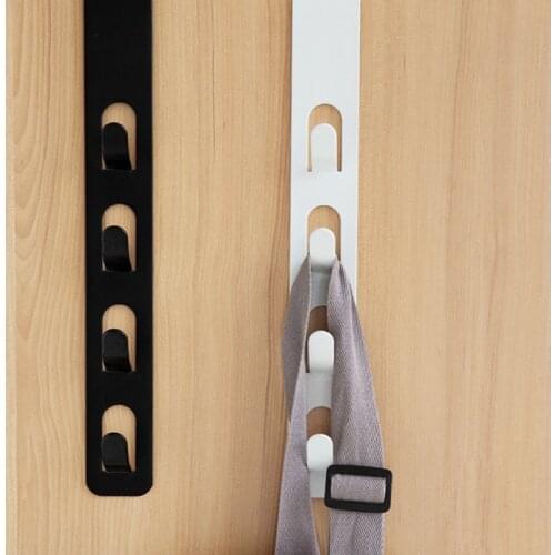 Stainless Steel Door Hooks Kitchen Hanging Clothes Hanger Wardrobe Back Type Strong Practical Hanger Door Iron