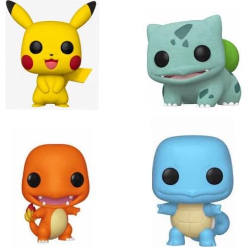 Pikakapika pikachu 353# BULBASAUR 453# CHARMANDER 455# SOUIRTLE 504# Vinyl Action Figures Collection Model Children Toys