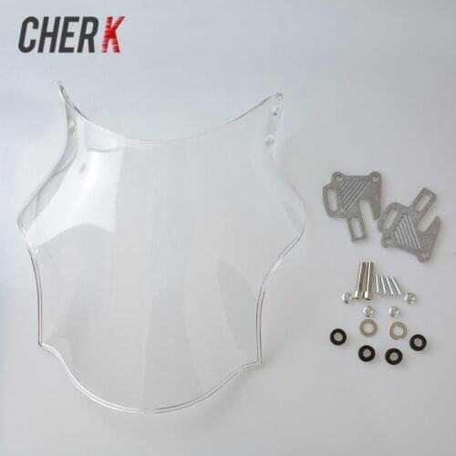 Cherk Motorcycle Windshield WindScreen For Honda Hornet CB400 CB600 CB750 CB900 CB919 CB250 CB 400 600 750 900 919 250