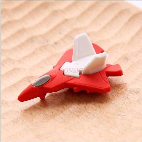 Cute cartoon airplane shape eraser elementary student childrens school supplies stationery