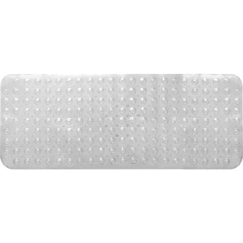 Non Slip Shower Bath Mats Deluxe Large Antibacterial Antiskid Bathtub Mat with Sucker Grip