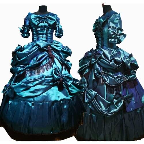 2020 New victorian Halloween Cosplay dress Colonial Georgian Renaissance Gothic Historical dress D-621