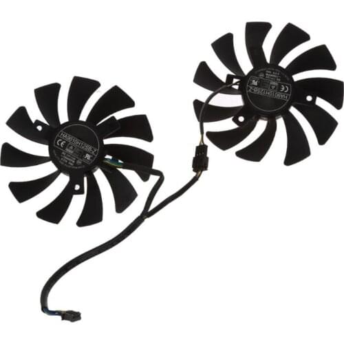 2Pcs/set HA9010H12SB-Z 12V 0.57A 3500 Rpm Hole Distance 40mm Graphics Card Cooling Fan for MSI GTX960