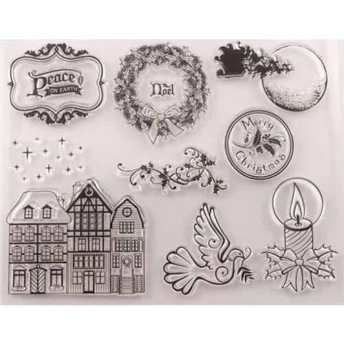 Wishing Candle Transparent Clear Silicone Stamp Seal DIY Scrapbook Rubber Stamping Coloring Embossing Diary Decoration Reusable