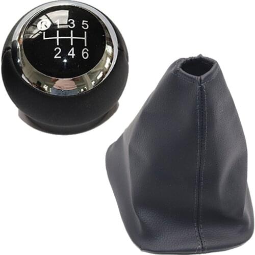 5/6 speed Leather Manual Gear Shift Knob Shifter Lever Handle Stick For Toyota Corolla Verso II from 2004