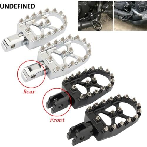 Wide MX Foot Pegs Motorcycle Footpegs Driver Passenger Front/Rear CNC For Harley Softail Fat Bob Breakout Street Bob 2018-2020
