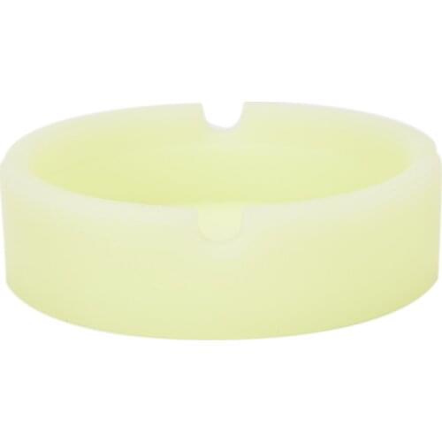 Lichtgevende Siliconen Gel Asbak Licht Ronde Asbak Nieuwe Fluorescerende Rook Handig Sigaret Case Drop Creative Asbakken