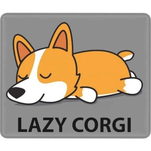 Cute Large Mouse Pad with Animal Design Not Today Corgi Dog for Computer Office Gaming