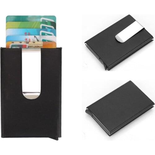 High QualitId Mens Wallets Credit card holder Automatic card sets business aluminum wallet business credit id card holder