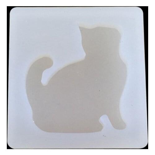 UV Resin Jewelry Liquid Silicone Mold Cute Cat Animal Mold Resin Molds For DIY Pendant Charms Making Jewelry