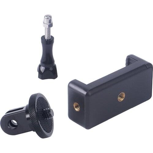 1/4"-20 Mount Adapter+Cell Phone Holder+Thumbscrew, Connect Cell Phone/ Standard