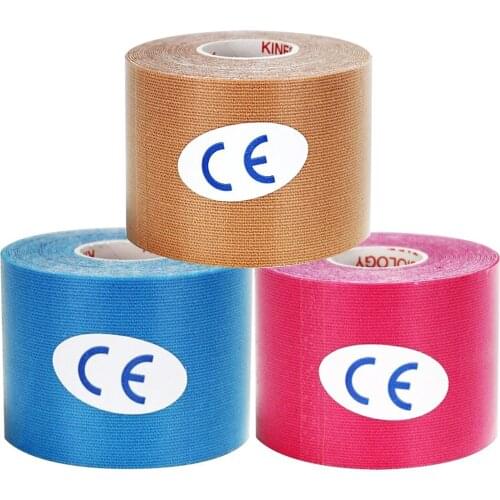 1 Roll 5mx5cm Slimming Tape Cotton Elastic Adhesive Muscle Bandage Neuromuscular Strain Injury Support