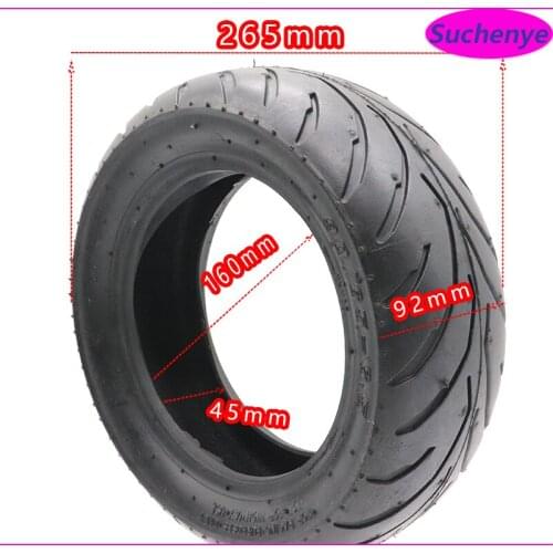 11 inch 90/65-6.5 Vacuum Tire 90/65-6.5 Tubeless Tyre for 47cc/49cc Mini Pocket Bike Gas Electric Scooter Front/rear Tire