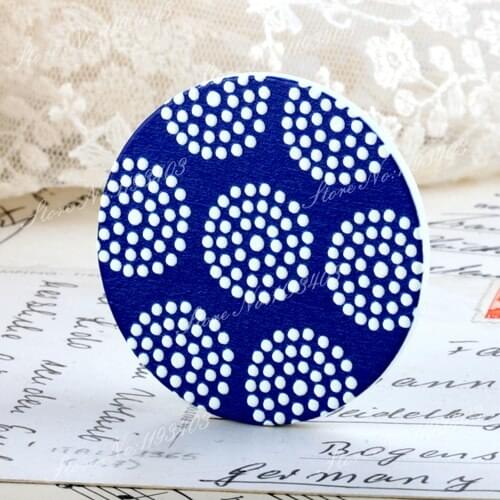 2Pcs 45mm Flower Unique 3D Embossed Big Round Handmade pattern Wood Cut Pendant make Necklaces, Bracelets,Brooch-(WI-29)