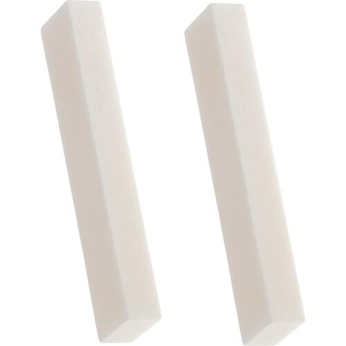 2pcs 52mm Cattle Bone Blank Unslotted Guitar Nuts for Handmade Guitar DIY