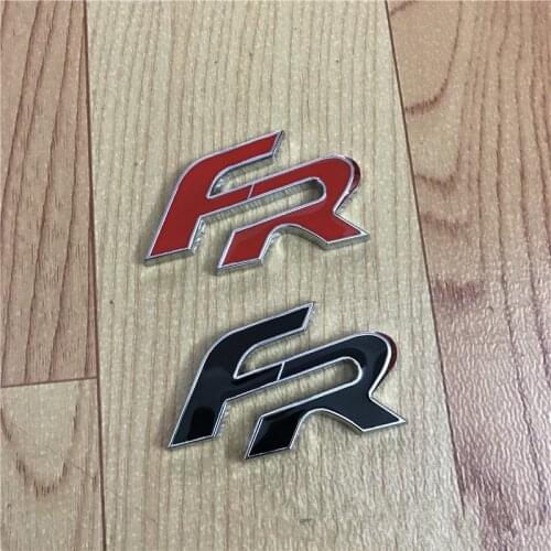 20X Black Red FR Metal Car Emblem 3D Badge Auto Decoration Decal Sticker For Ibiza Leon Altea IBE Toledo Exeo IBL IBX