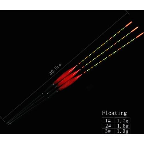 3pcs/set Fishing Float Wood Fluorescent pesca Fishing Float Bobber Glow Stick Fishing Light Luminous float Fishing Tackle Tools