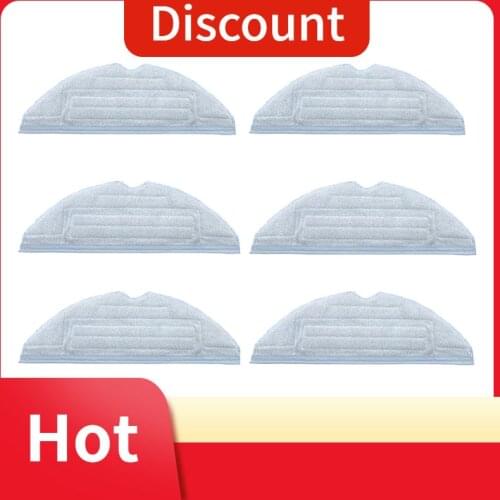 1/2/4/6/8/10pc Replacement Mop Rag Cloths Mopping Pads Mopa Accessories Spare Parts Kits For Roborock S7 Vacuum Cleaner Sweeper