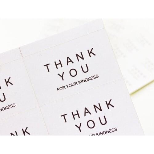 80 Pcs/lot "Thank You" Gift Seal Label Sticker For Thanksgiving Party Favor Gift Bag Candy Box Decorate