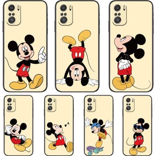 Yellow Disney Mouse Phone Case For Xiaomi Redmi 11 lite 9C 8A 7A Pro 10T 5G Cover Mi 10 Ultra Poco M3 X3 NFC 8 SE cover