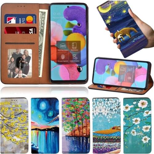 Flip Phone Case for Samsung Galaxy A10/A10E/A20E/A21S/A30S/A50/A50S/A40/A51/A70/A70S/A71 Card Slot Phone Cover