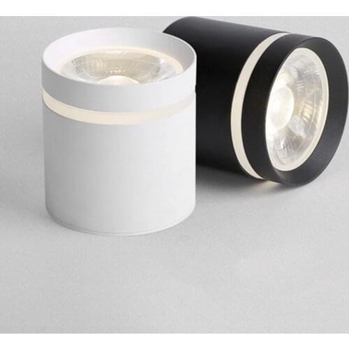 Dimmable COB Cylinder Led Downlight Surface 5W7W10W12W15W18W COB LED Ceiling Spot Lights LED Background Lamps Indoor Lighting