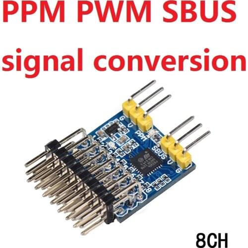 DIY SBUS To PWM/PPM Decoder 8 Channel Converter Receiver Signal Transverter For Futaba Frsky Orange