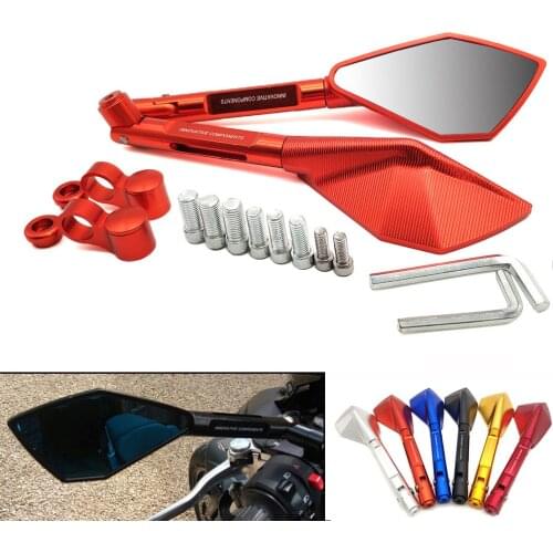 For Honda VTR1000F CBR 125 300 500 R F FA X CBR 929 600 RR Universal Motorcycle Rearview Mirror CNC Aluminum View Side Mirrors