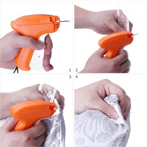 Clothes Garment Price Label Tagging Tag Gun 5 Needles 1000 Barbs Labeller Machine Plastic Labeller StickerSewing Tools