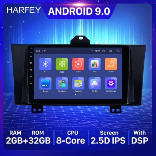 Harfey 2din Android 9.0 Car GPS Auto Stereo Radio 9" for Honda Elysion 2012 2013 2014 2015 2.5D Screen Unit support Carplay DVR