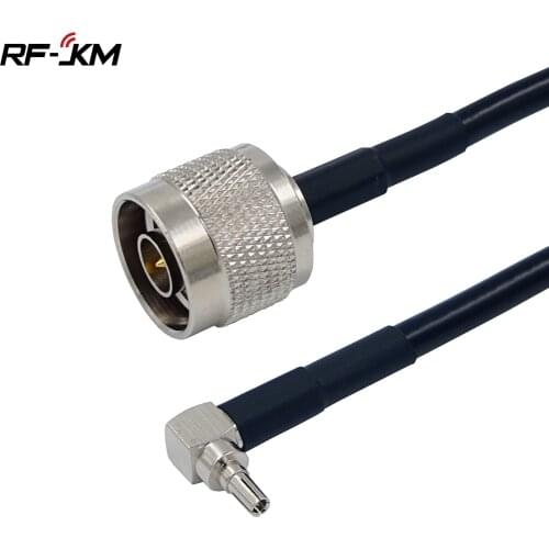 CRC9 Male Plug Right Angle To N Male Plug Coax Pigtail Wire Connector Adapter RG58 Cable For HUAWEI Network Card