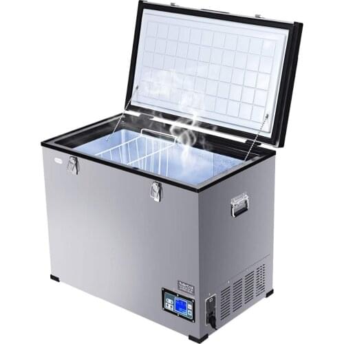 Compressor Refrigerator Freezer, 125L Car Travel Refrigerator Freezer Portable and Compact Vehicle Mini Fridge For Car and Home