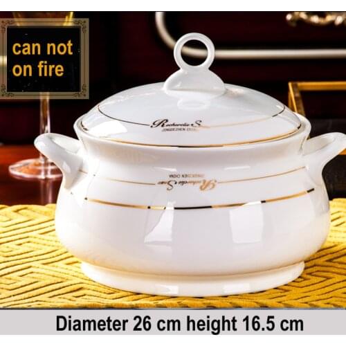Cooking Pots Household Gas Ceramic Soup Pot Casserole Soup Pot Fire Heat Resistant Jar Hotpot Kitchen Pots
