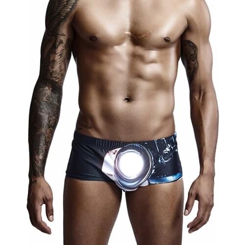 Summer men swimming swimsuit 2021 men sexy low waist boxer swimwear new quick dry new bikini trunks pool beachwear bathing suits